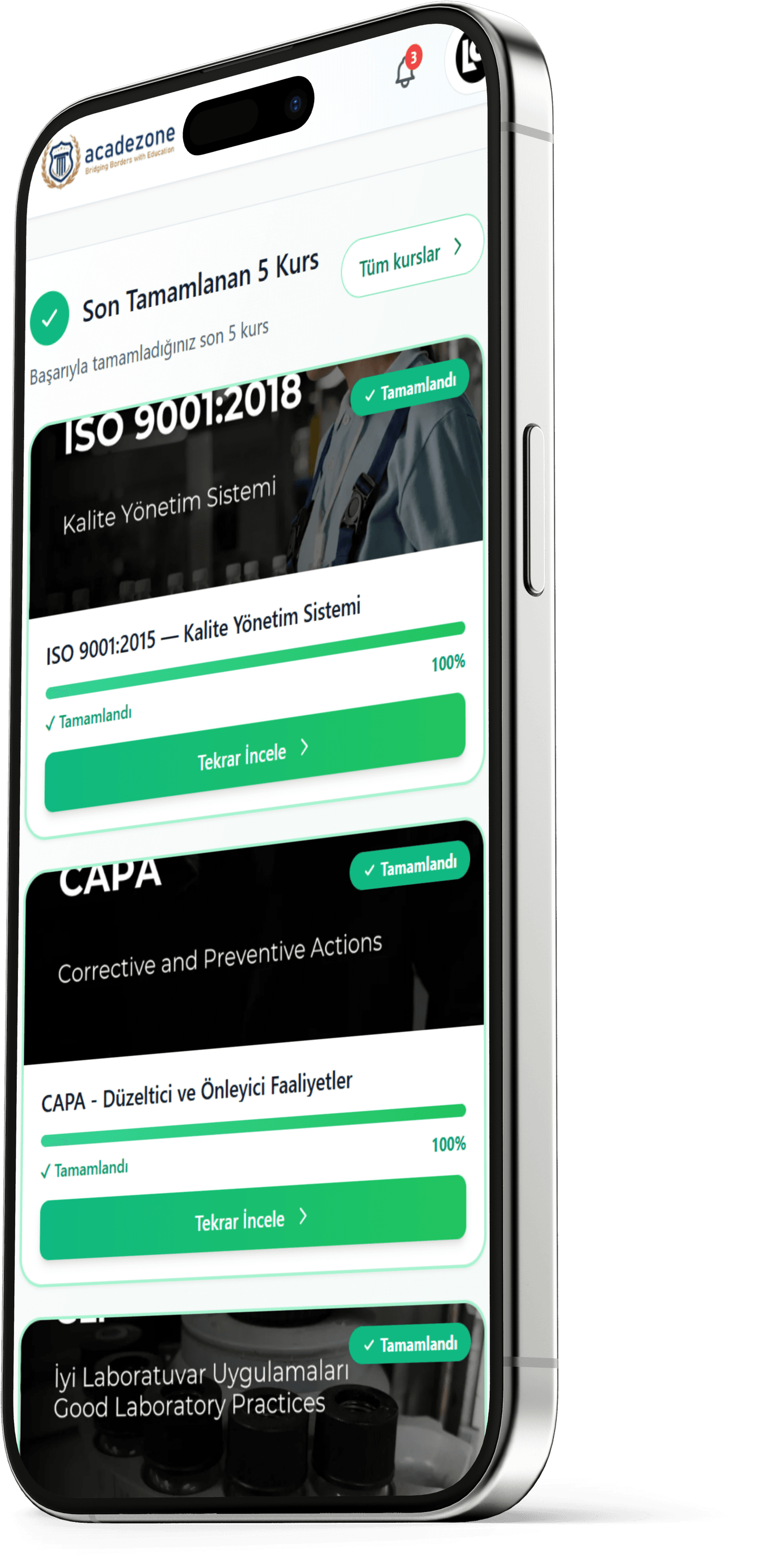 Acadezone Platform - Kurslar